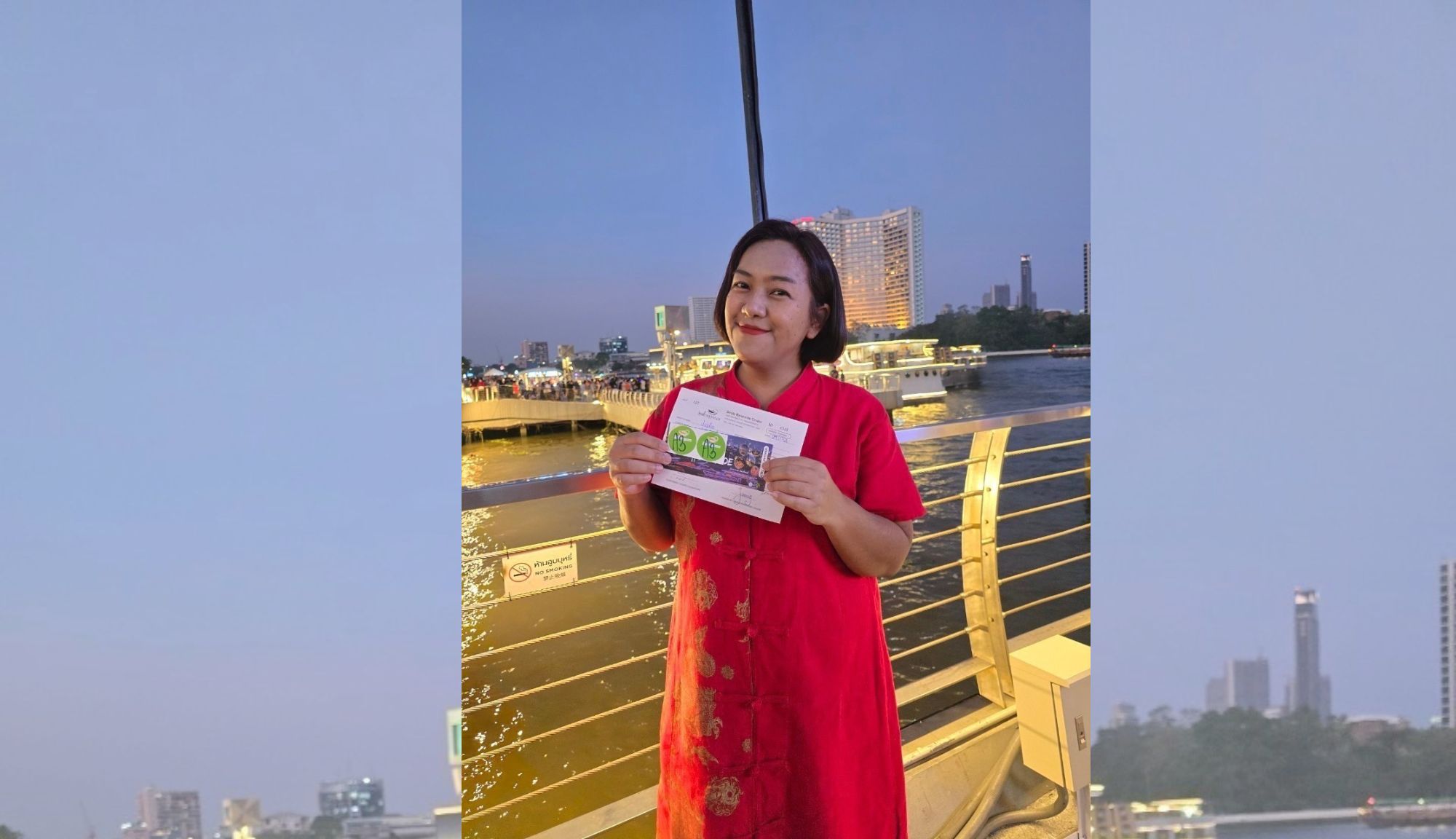 รีวิวจากลูกค้า : ขอขอบคุณ คุณเก๋ เรือSmile Riverside 29 Jan’ 25 , Jubilee Travel,